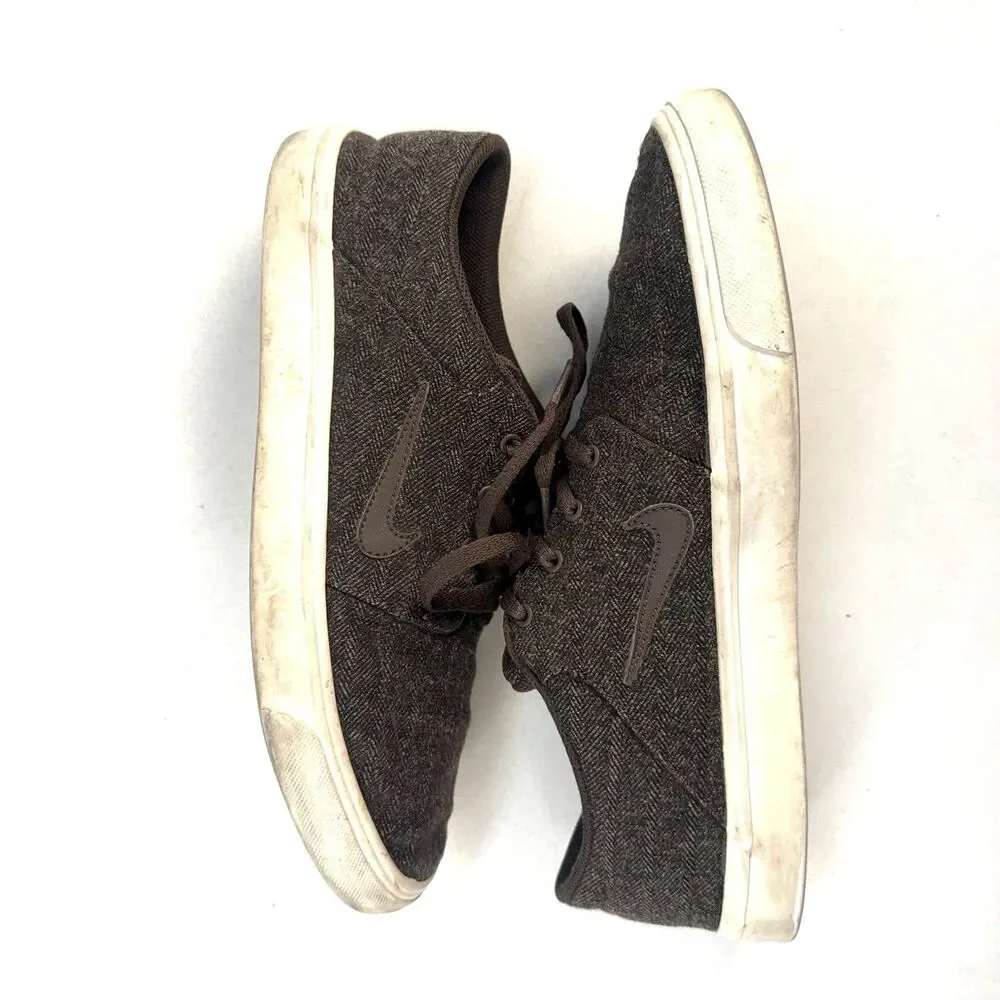 Nike SB Canvas Sneakers Lace Up807399-221 Brown Mens Size 9
